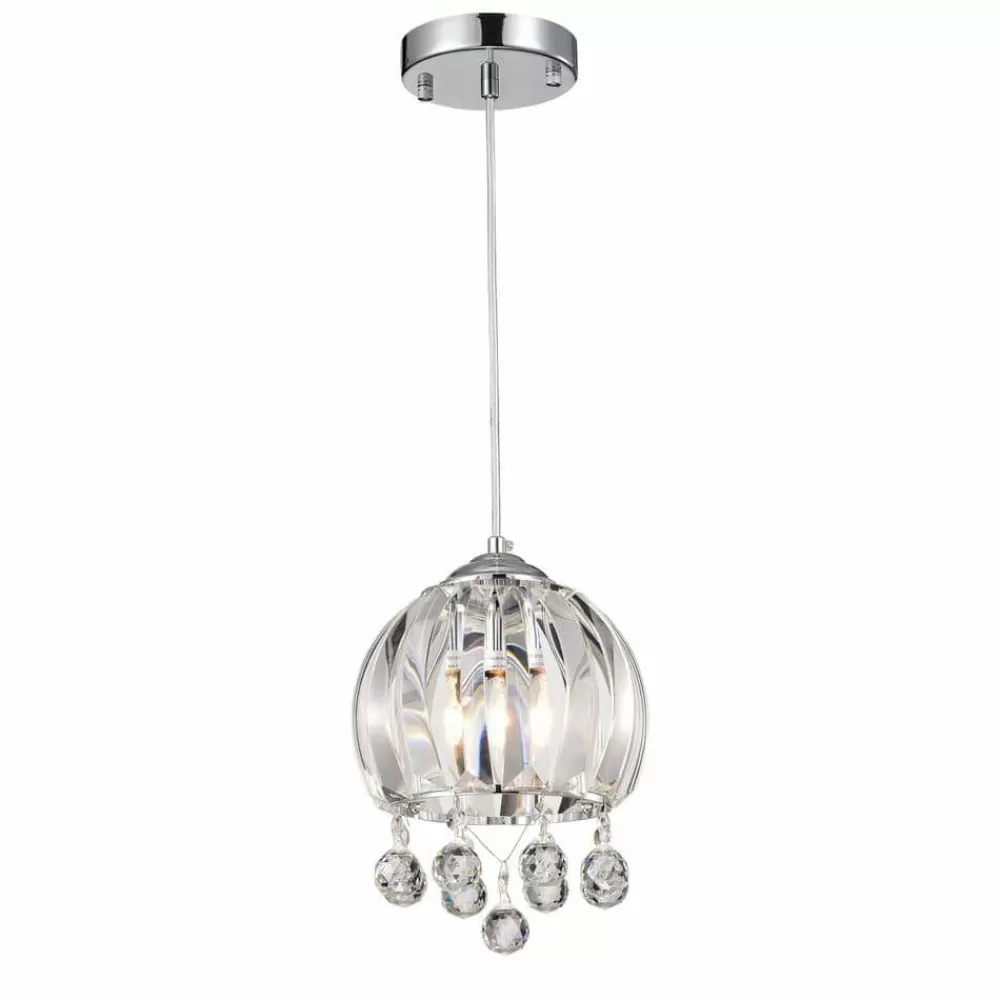 * Deanna 1-Light Chrome Pendant By Warehouse Of Tiffany Outlet