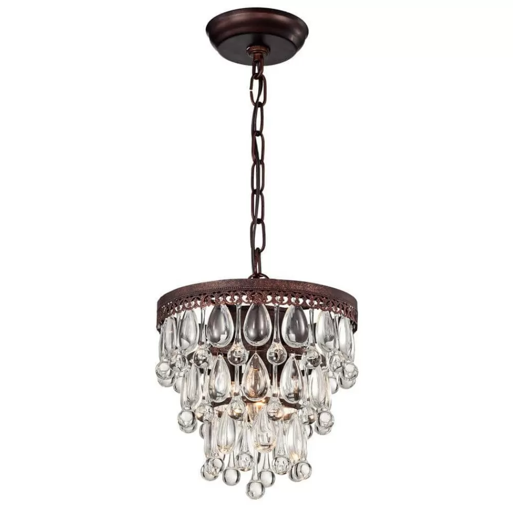 * Eresu 3-Light Antique Copper Chadnelier By Warehouse Of Tiffany Best Sale