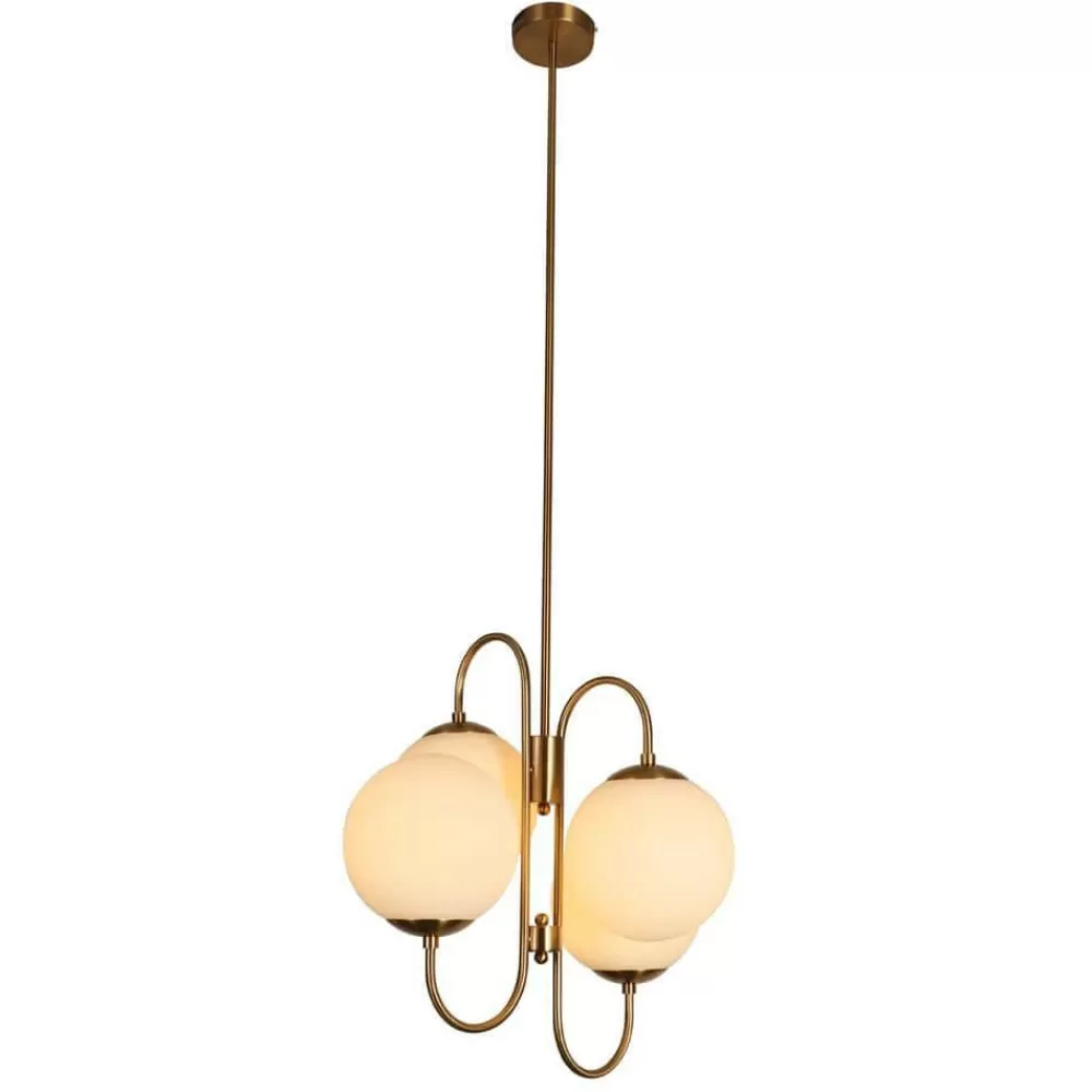 * Eziz 4-Light Gold Chandelier By Warehouse Of Tiffany Cheap