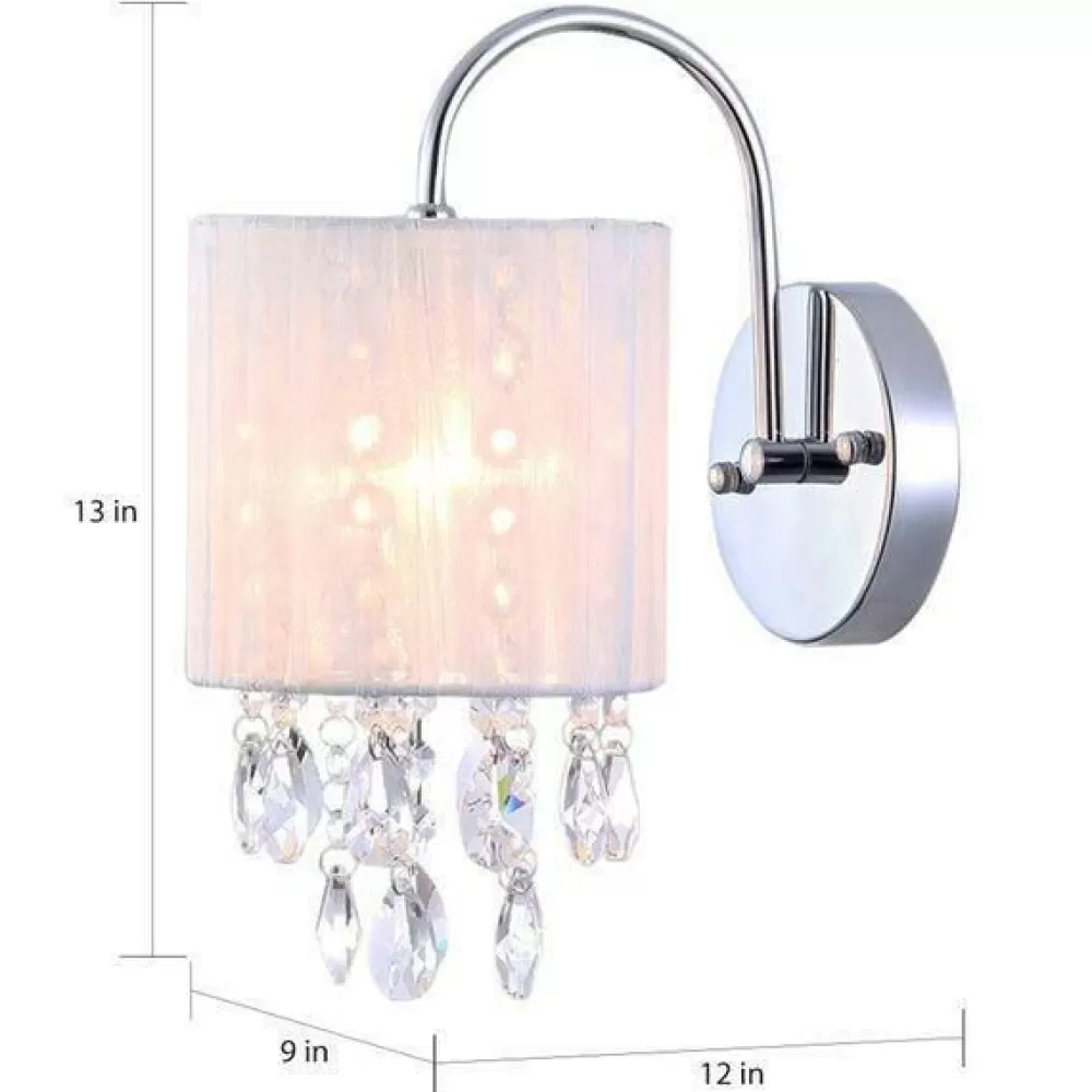 * Winnona 1-Light Chrome Sconce By Warehouse Of Tiffany Best Sale